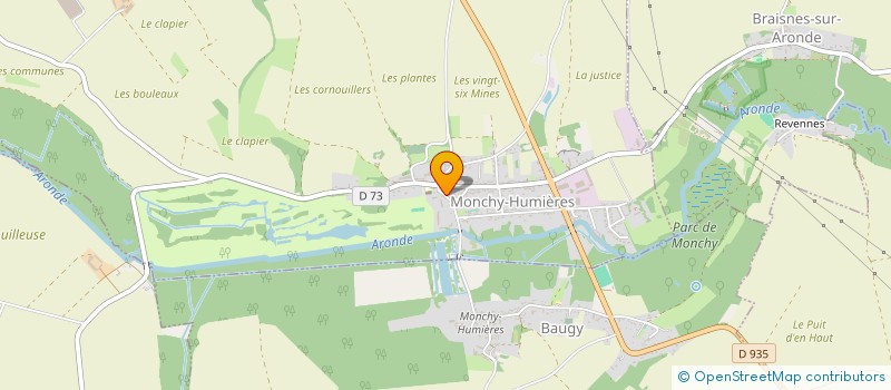 localisation de l'entreprise SCI DU MARAIS  MONCHY-HUMIERES