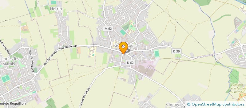 localisation de l'entreprise SCI DU MARAIS  GONDECOURT