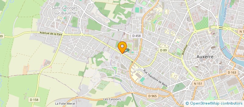 localisation de l'entreprise SCI DU MARAIS à AUXERRE