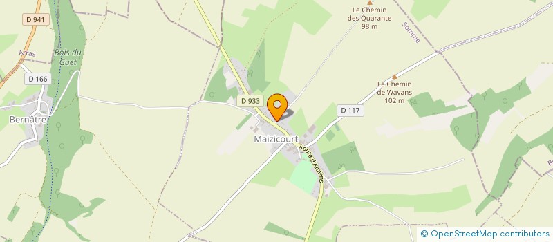 localisation de l'entreprise SCI DU MARAIS  MAIZICOURT