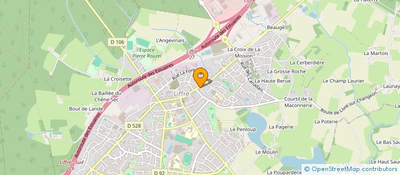 localisation de l'entreprise SCI DU MARAIS  LIFFRE