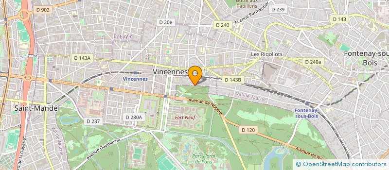localisation de l'entreprise SCI DU MARAIS à VINCENNES