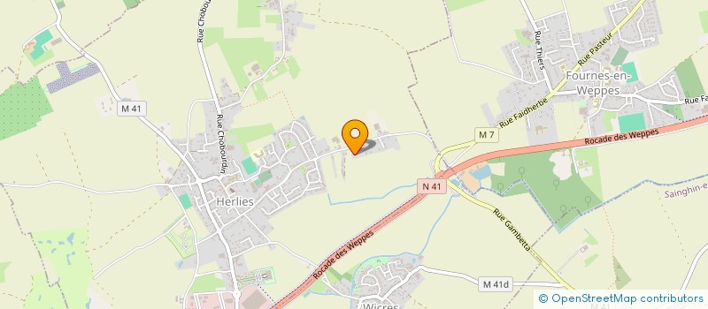 localisation de l'entreprise SCI DU MARAIS  HERLIES