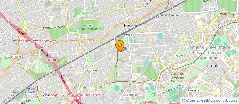 localisation de l'entreprise SCI DU MARAIS à PESSAC
