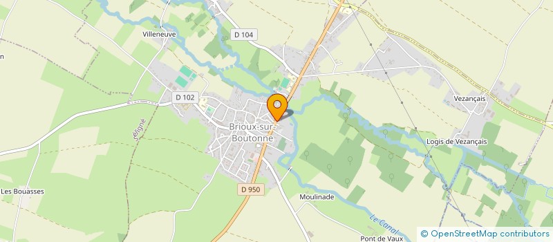 localisation de l'entreprise SCI DU MARAIS  BRIOUX-SUR-BOUTONNE