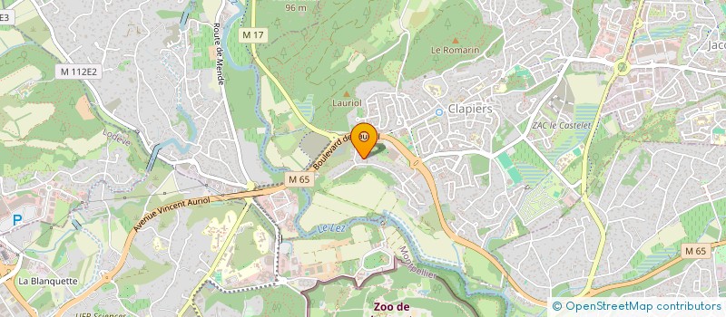 localisation de l'entreprise SCI DU MARAIS  CLAPIERS