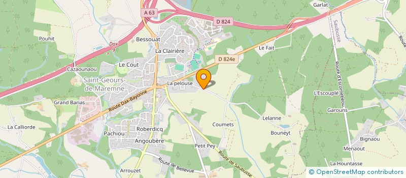localisation de l'entreprise SCI DU MARAIS à SAINT-GEOURS-DE-MAREMNE