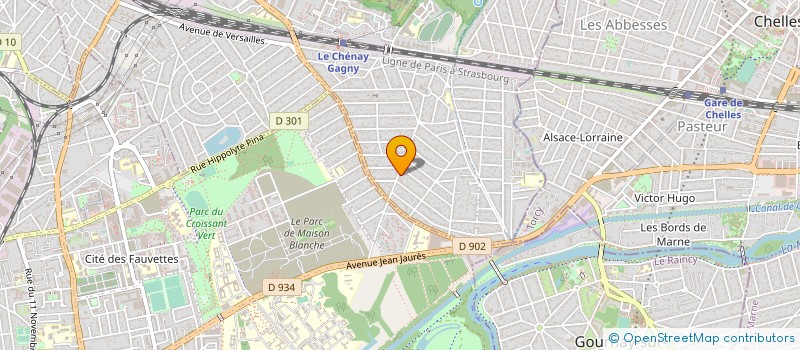 localisation de l'entreprise SCI DU MARAIS à GAGNY