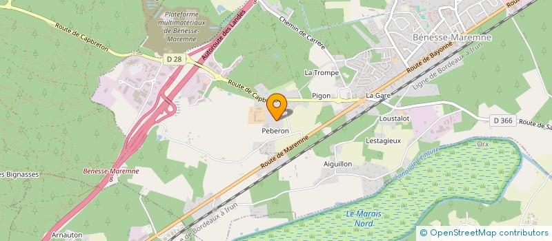 localisation de l'entreprise SCI DU MARAIS  BENESSE-MAREMNE