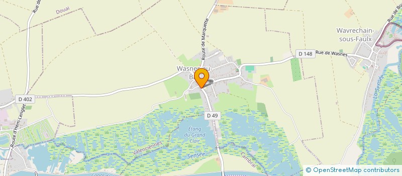 localisation de l'entreprise SCI DU MARAIS AUX VACHES  WASNES-AU-BAC