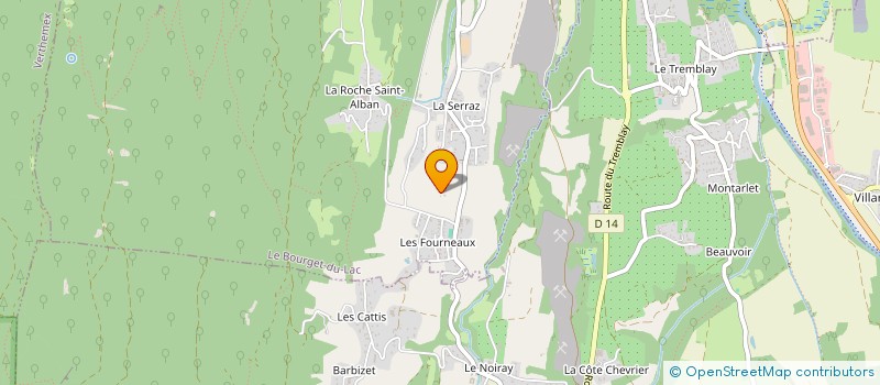 localisation de l'entreprise SCI DU MARAIS DE VILLARCHER  LE BOURGET-DU-LAC