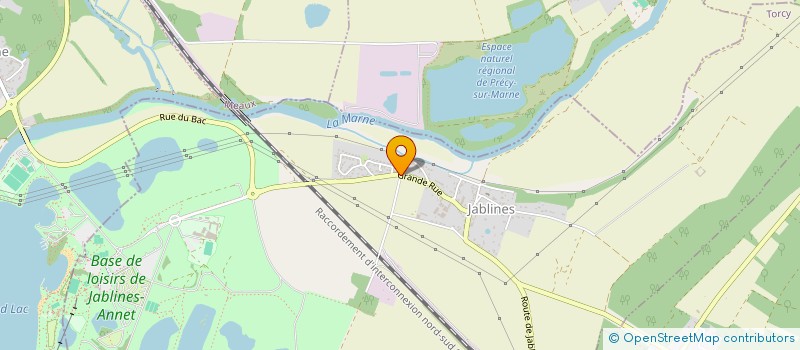 localisation de l'entreprise SCI DU MARAIS DU REFUGE  JABLINES