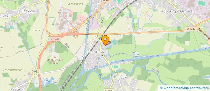 localisation de l'entreprise SCI DU MARAIS FERNEUX  PONT-L'EVEQUE