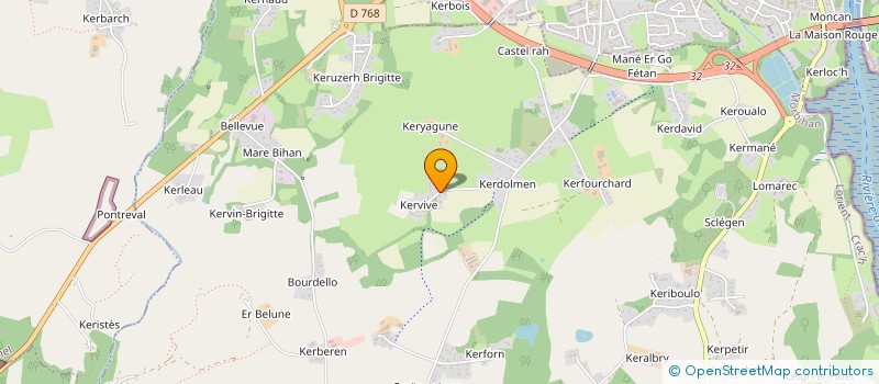 localisation de l'entreprise SCI DU MARAIS KERVIVE  CRACH