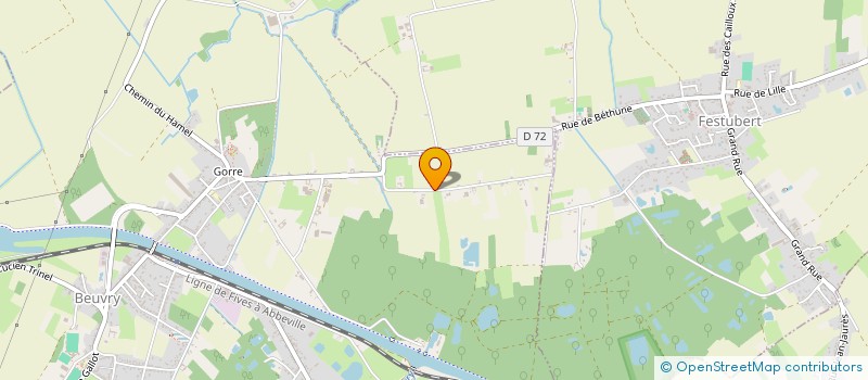 localisation de l'entreprise SCI DU MARAIS L'AVOUE  BEUVRY