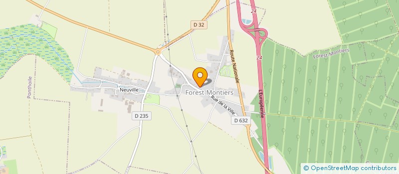 localisation de l'entreprise SCI DU MARAIS LECOCQ  FOREST-MONTIERS