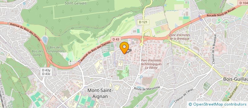 localisation de l'entreprise SCI DU MARAIS VERT  MONT-SAINT-AIGNAN