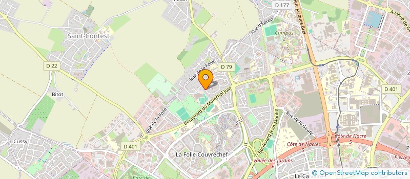 localisation de l'entreprise SCI DU MARATHON à CAEN