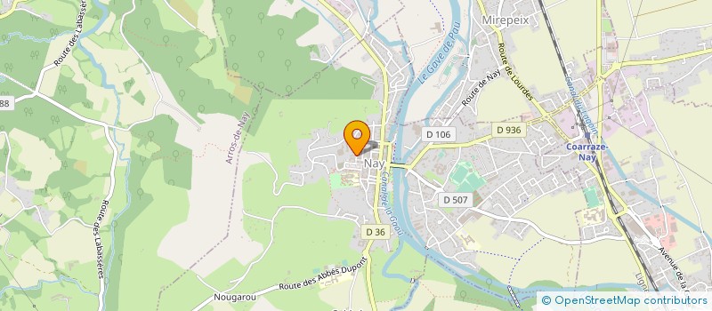 localisation de l'entreprise SCI DU MARCADIEU  NAY