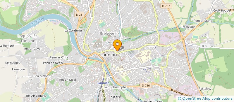 localisation de l'entreprise SCI DU MARCHALLAC H  LANNION