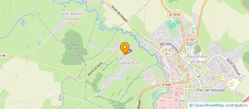 localisation de l'entreprise SCI DU MARCHE  QUIEVRECOURT