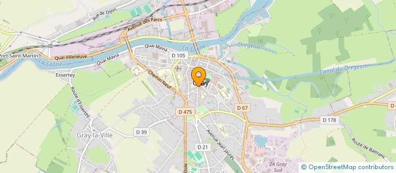 localisation de l'entreprise SCI DU MARCHE à GRAY
