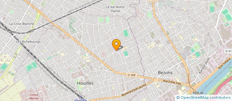 localisation de l'entreprise SCI DU MARCHE  HOUILLES