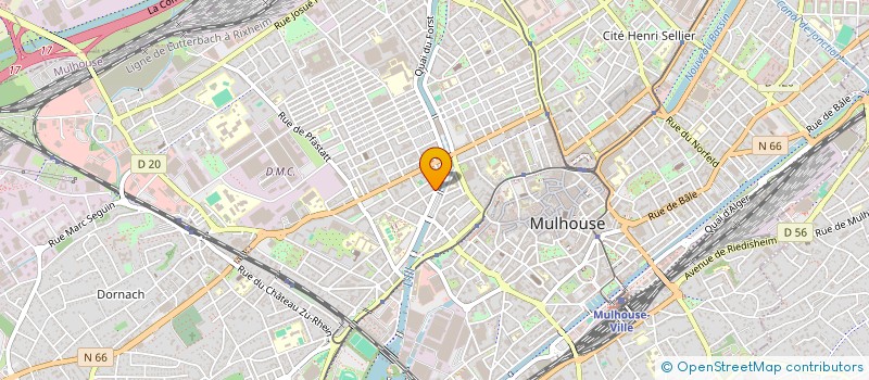 localisation de l'entreprise SCI DU MARCHE  MULHOUSE