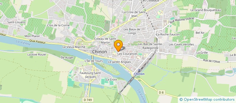 localisation de l'entreprise SCI DU MARCHE  CHINON