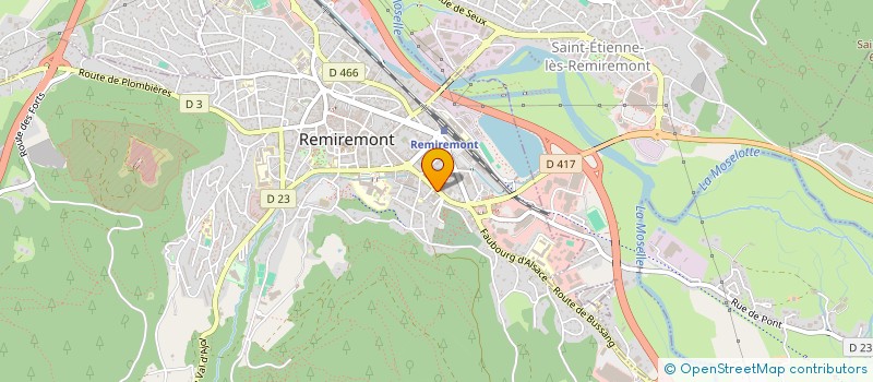 localisation de l'entreprise SCI DU MARCHE  REMIREMONT