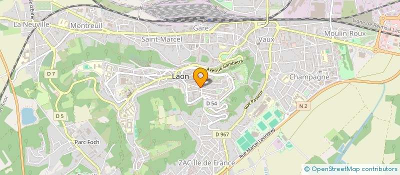 localisation de l'entreprise SCI DU MARCHE à LAON