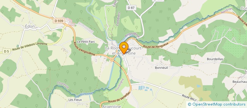 localisation de l'entreprise SCI DU MARCHE  LA ROCHEBEAUCOURT-ET-ARGENTINE