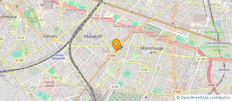 localisation de l'entreprise SCI DU MARCHE ARNOUVILLE  MALAKOFF