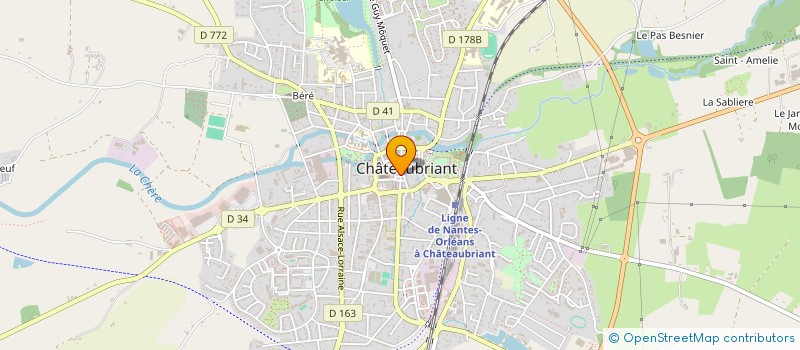 localisation de l'entreprise SCI DU MARCHE COUVERT  CHATEAUBRIANT