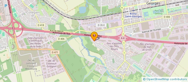 localisation de l'entreprise SCI DU MARCHE ROLLAY  FERRIERES-EN-BRIE