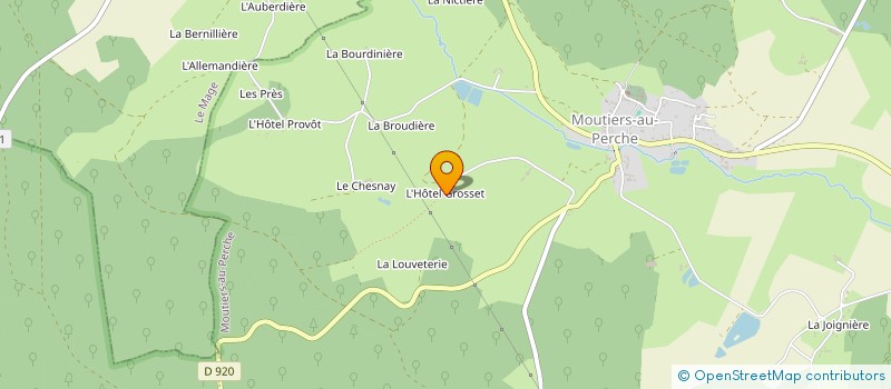 localisation de l'entreprise SCI DU MARDBREUIL à MOUTIERS-AU-PERCHE