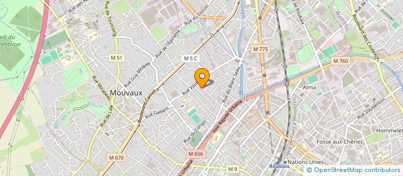 localisation de l'entreprise SCI DU MARECHAL JUIN  MOUVAUX