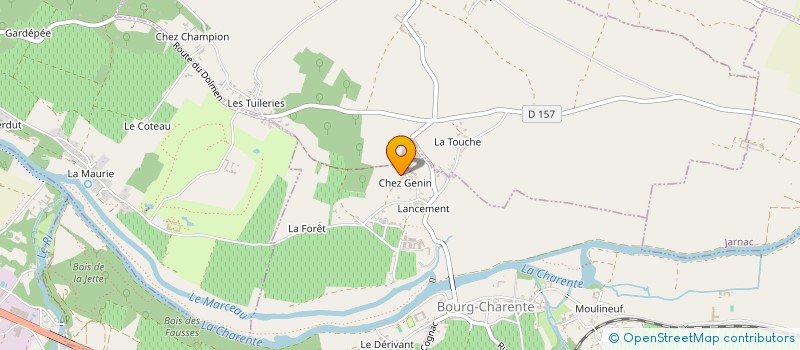 localisation de l'entreprise SCI DU MARECHAL LECLERC à BOURG-CHARENTE