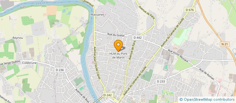 localisation de l'entreprise SCI DU MARES  VILLENEUVE-SUR-LOT