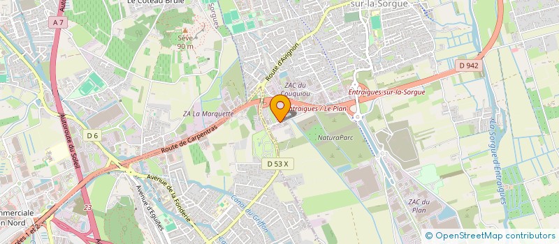 localisation de l'entreprise SCI DU MARINGOT  ENTRAIGUES-SUR-LA-SORGUE