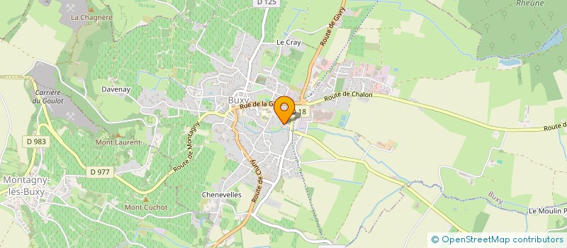 localisation de l'entreprise SCI DU MAROUGE  BUXY