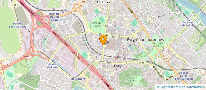 localisation de l'entreprise SCI DU MARQUIS à EVRY-COURCOURONNES