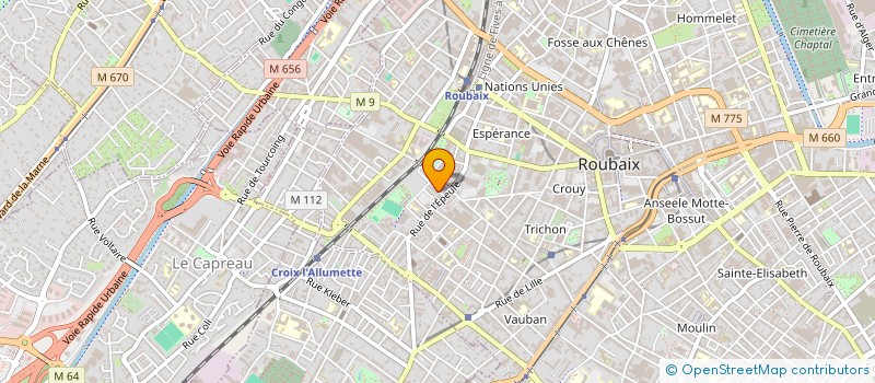 localisation de l'entreprise SCI DU MARQUISAT  ROUBAIX