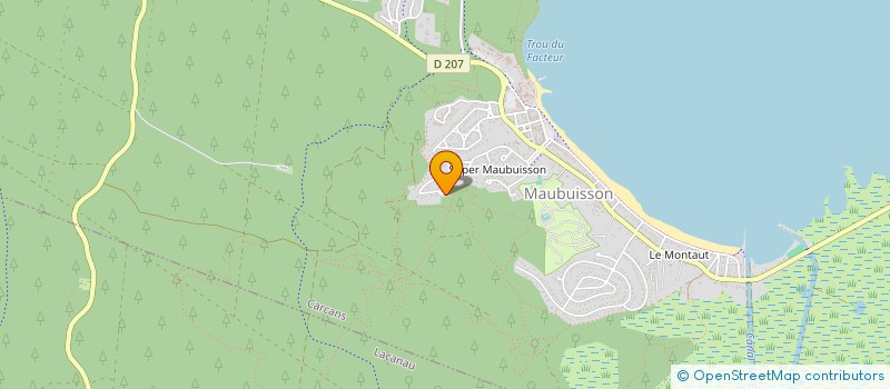 localisation de l'entreprise SCI DU MARQUISAT  CARCANS