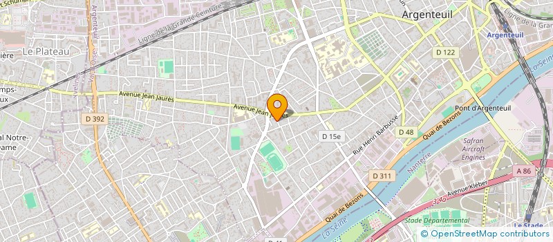 localisation de l'entreprise SCI DU MARRONNIER  ARGENTEUIL