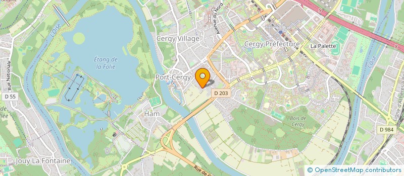 localisation de l'entreprise SCI DU MARRONNIER  CERGY