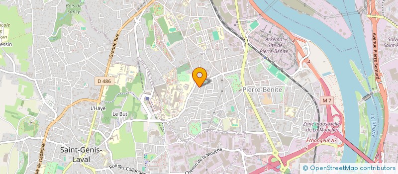 localisation de l'entreprise SCI DU MARRONNIER  OULLINS-PIERRE-BENITE