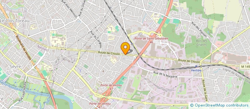 localisation de l'entreprise SCI DU MARRONNIER à SAINT-SEBASTIEN-SUR-LOIRE