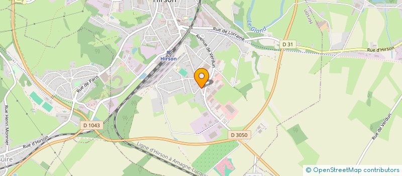 localisation de l'entreprise SCI DU MARTEAU  HIRSON