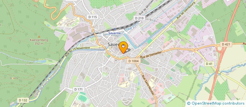 localisation de l'entreprise SCI DU MARTELBERG  SAVERNE